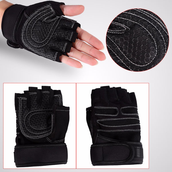 1Pair Weight Lifting Glove Half Finger