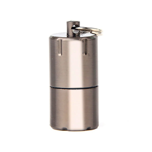 Mini Compact Kerosene Lighter Key Chain Capsule