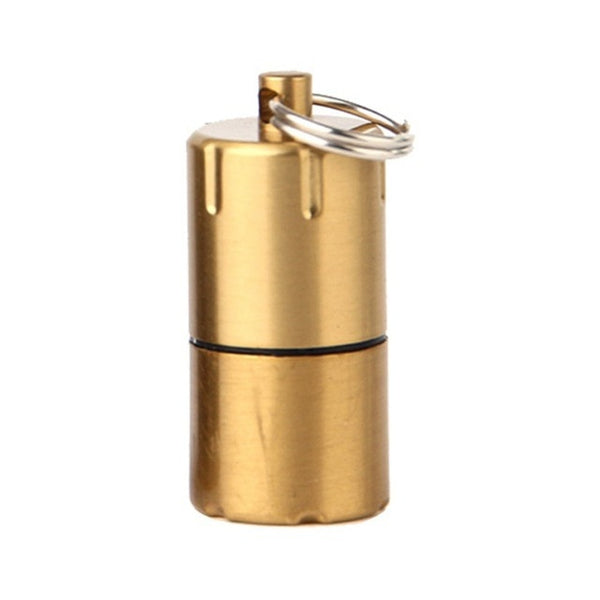 Mini Compact Kerosene Lighter Key Chain Capsule