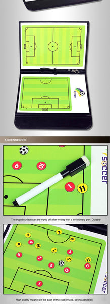 High quality magnetic leather football tactic board
